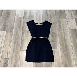 City Triangles navy blue mini dress size S